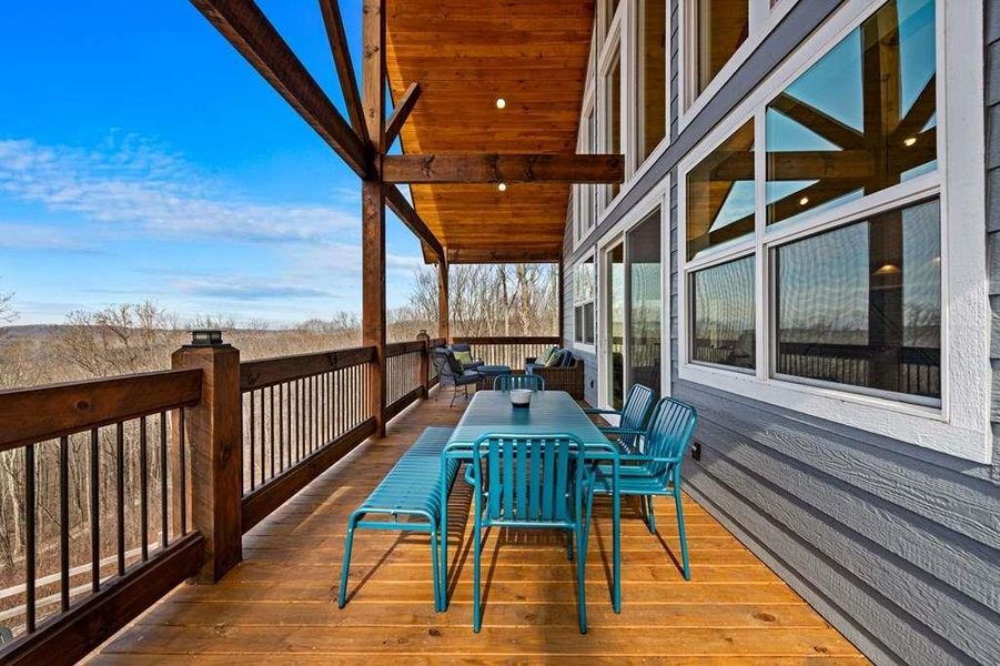 Exterior details and patio area of a home in , Talking Rock (Image 37).
