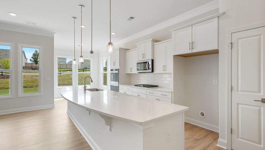 Furnished interior view inside a new home in Sunset Summits, Spartanburg (Image 9). Furnished interior view inside a new home in Sunset Summits, Spartanburg (Image 9).