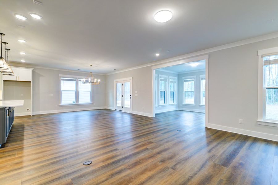 Representative unfurnished interior of a home built from the Sumter by Center Park Homes in Sweetbay Cove, Summerville (Image 37). Representative unfurnished interior of a home built from the Sumter by Center Park Homes in Sweetbay Cove, Summerville (Image 37).