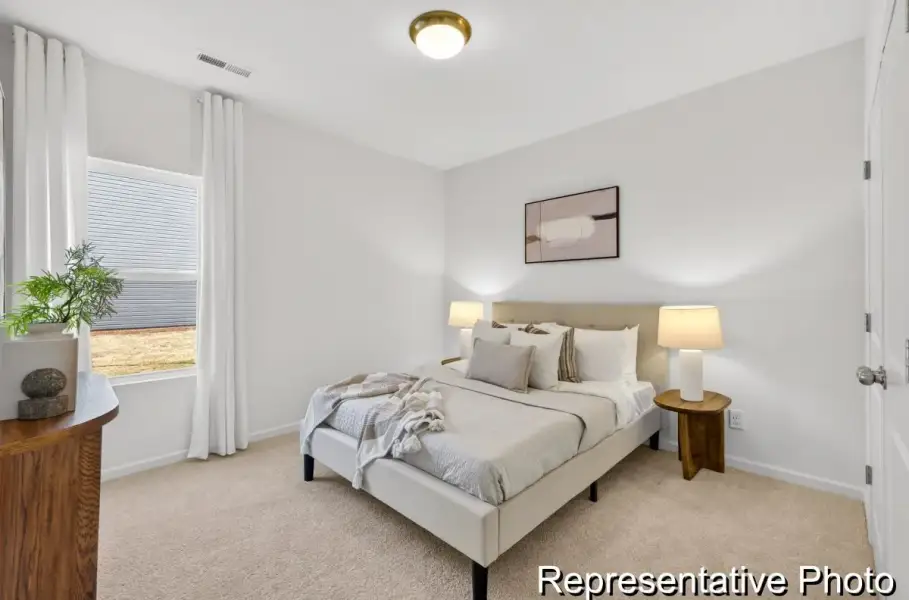 Furnished interior view inside a new home in Nathans Ridge, Lillington (Image 20). Furnished interior view inside a new home in Nathans Ridge, Lillington (Image 20).