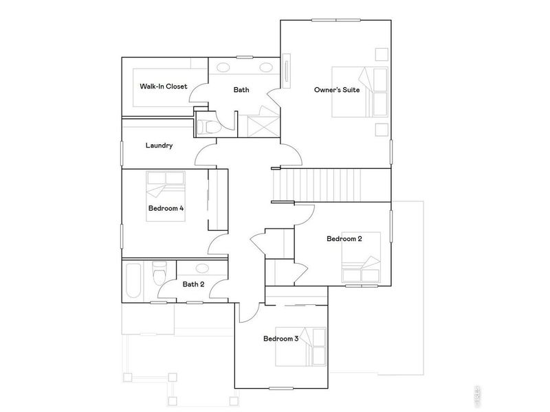 2D floor plan layout of this home in Timber Lark, Fort Collins, CO (Image 3). 2D floor plan layout of this home in Timber Lark, Fort Collins, CO (Image 3).