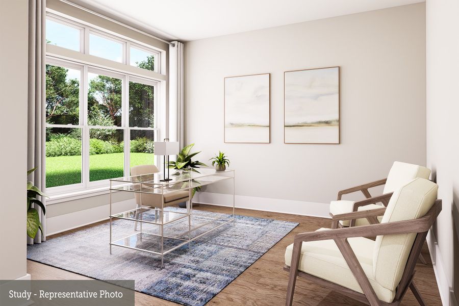 Representative furnished interior of a home built from the The Cordell by David Weekley Homes in Easthaven at Bridgeland Central - Vision Collection, Cypress (Image 4).