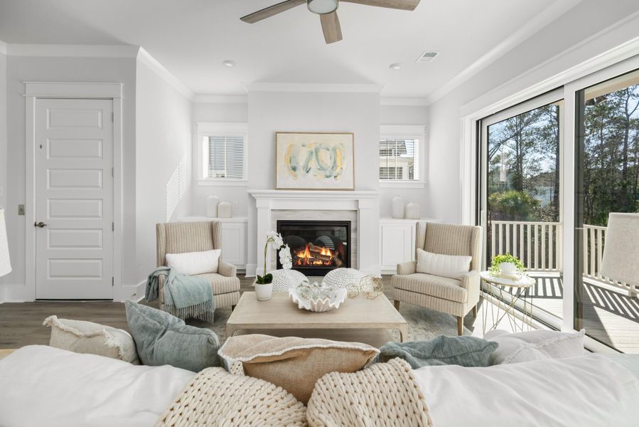 Furnished interior view inside a new home in Wando Village, Charleston (Image 41).