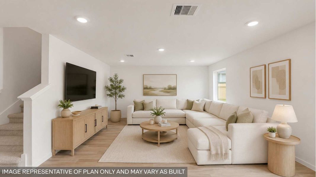 Representative furnished interior of a home built from the Davis by D.R. Horton in Sunset Valley, Hockley (Image 3). Representative furnished interior of a home built from the Davis by D.R. Horton in Sunset Valley, Hockley (Image 3).