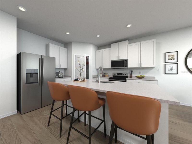 Furnished interior view inside a new home in The Reserve at Van Oaks, Auburndale (Image 3).