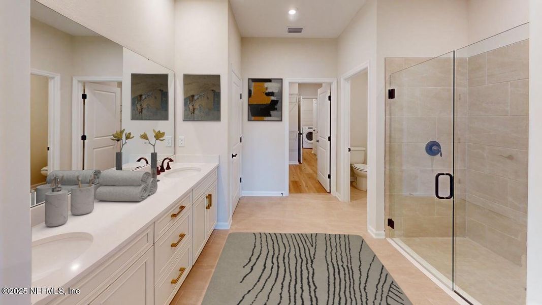 Furnished interior view inside a new home in RiverTown - WaterSong, St. Johns (Image 11). Furnished interior view inside a new home in RiverTown - WaterSong, St. Johns (Image 11).