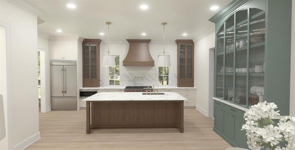 Furnished interior view inside a new home in , Dallas (Image 4).