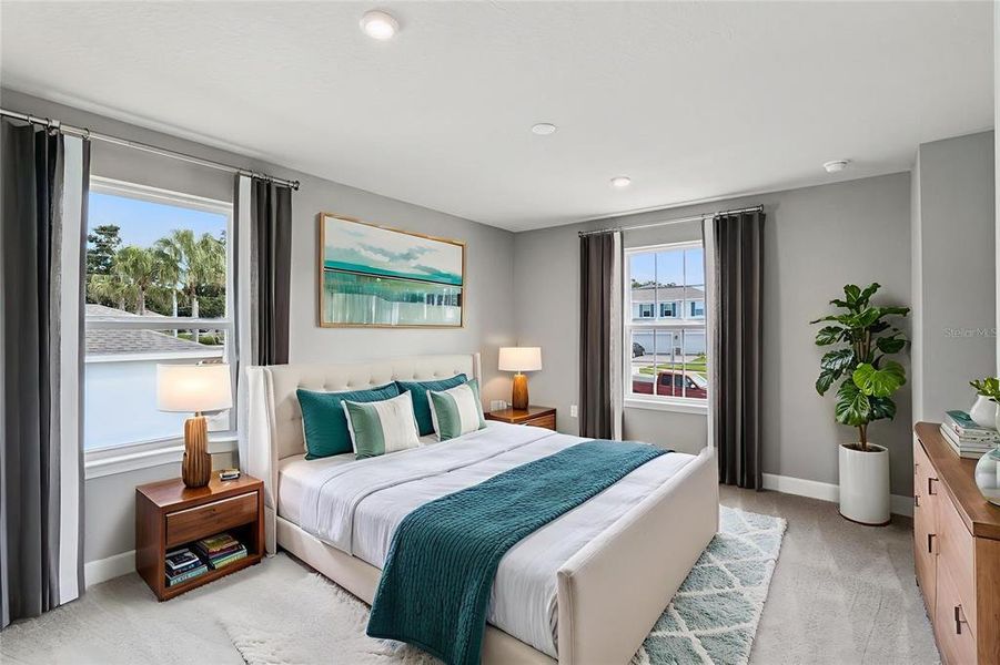 Furnished interior view inside a new home in Bella Terra, Clermont (Image 8). Furnished interior view inside a new home in Bella Terra, Clermont (Image 8).