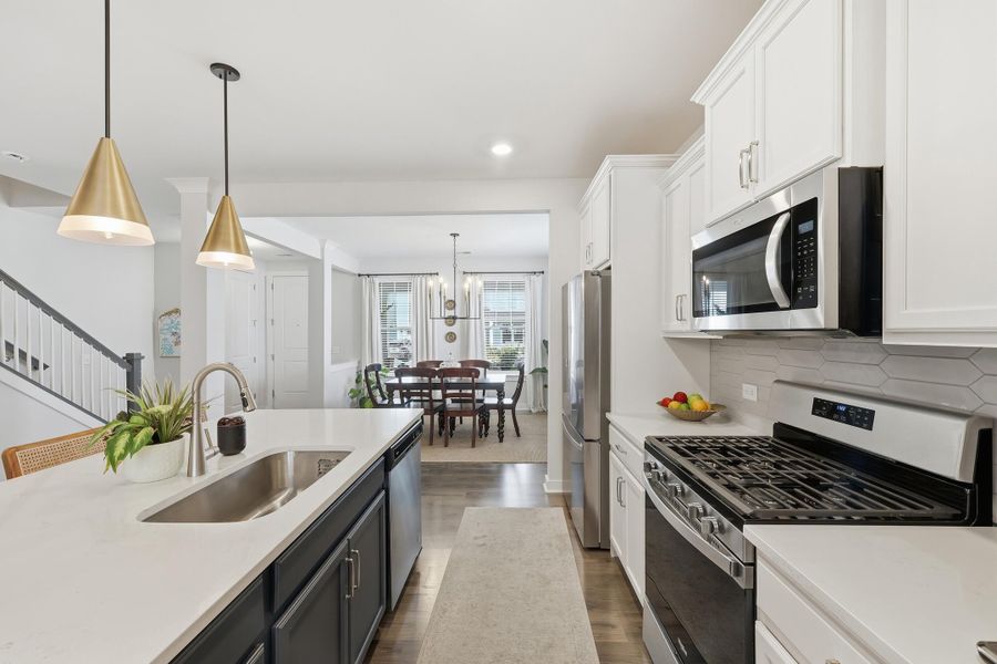 Furnished interior view inside a new home in Homecoming, Ravenel (Image 8). Furnished interior view inside a new home in Homecoming, Ravenel (Image 8).