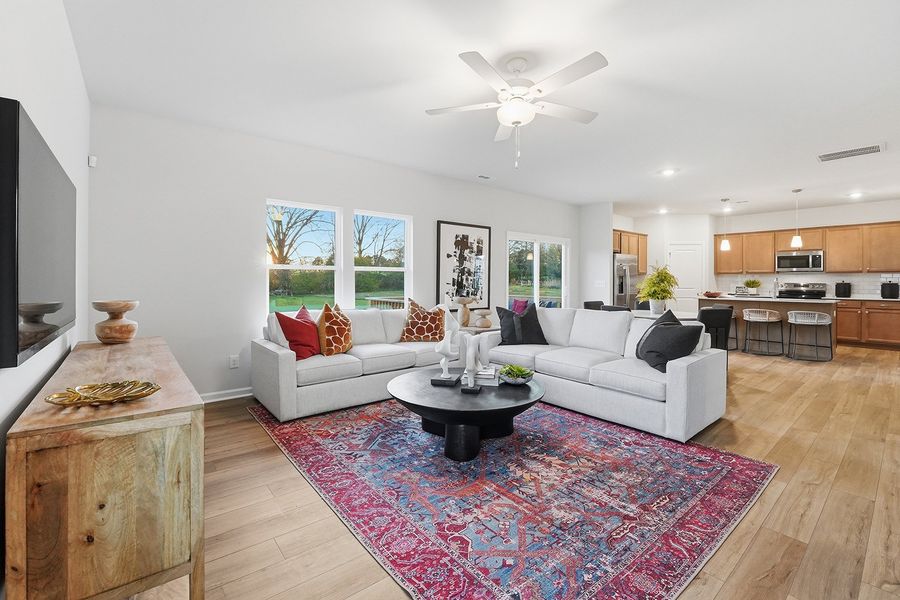 Representative furnished interior of a home built from the Telfair - Genesis Value Collection by Mungo Homes in Piper Creek, Newton (Image 5).
