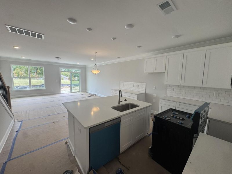 In-progress construction of a new home in Harrisburg Village Townhomes, Harrisburg, NC (Image 7).
