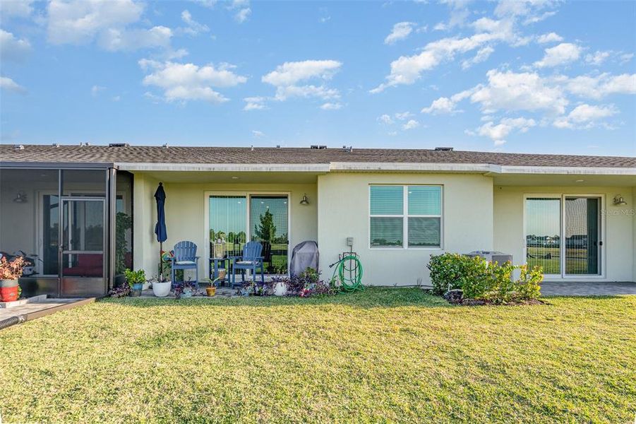 Exterior details and patio area of a home in The Timbers at Everlands: The Villas, Palm Bay (Image 21). Exterior details and patio area of a home in The Timbers at Everlands: The Villas, Palm Bay (Image 21).