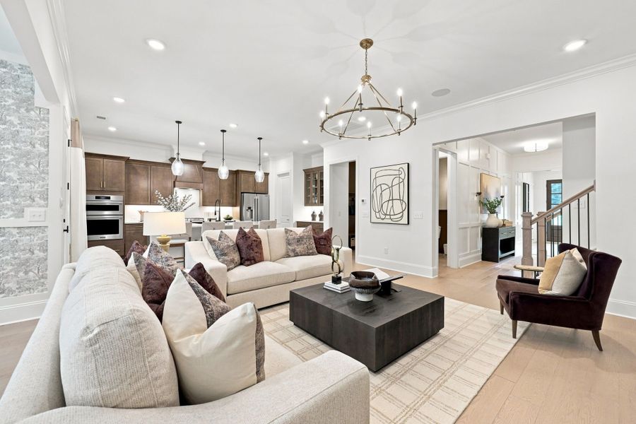 Representative furnished interior of a home built from the The Barrington by Davidson Homes LLC in Ashland, Holly Springs (Image 31).