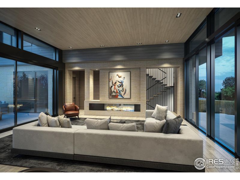 Furnished interior view inside a new home in , Boulder (Image 6).