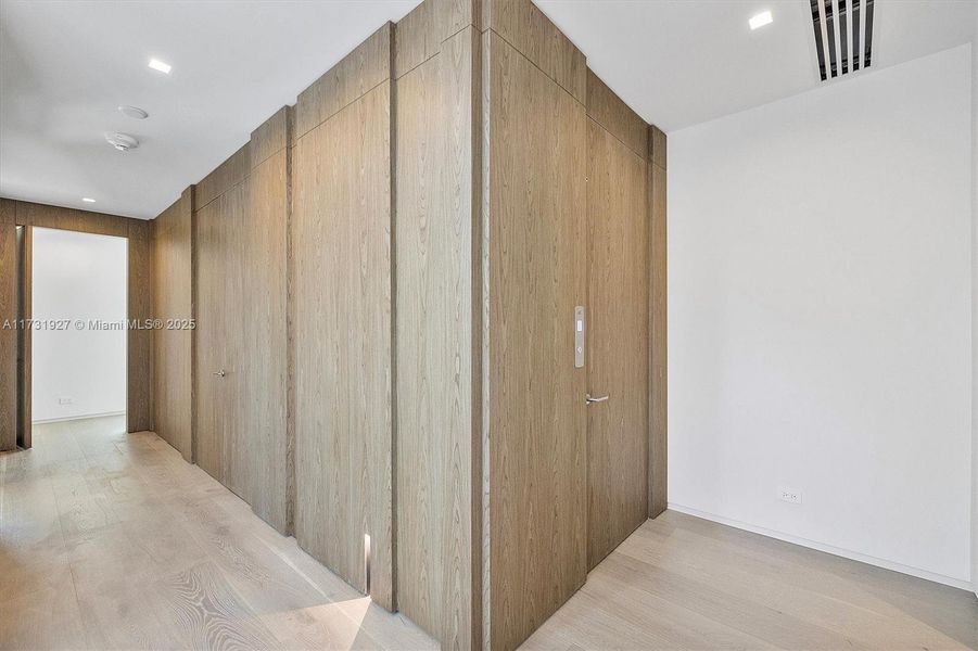 Elevator access second story and hallway Elevator access second story and hallway