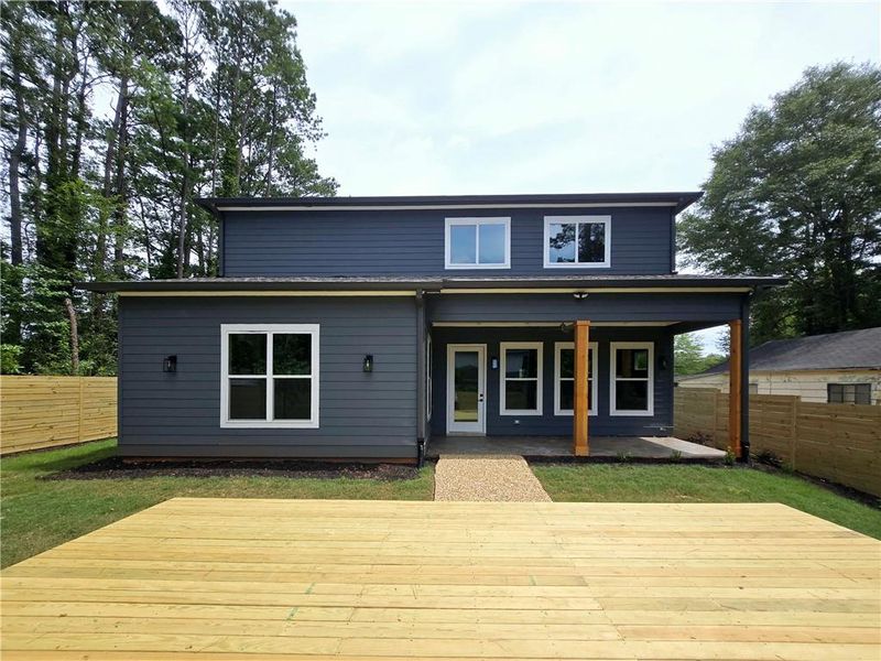 Front exterior of a new home in , Atlanta, GA, highlighting curb appeal (Image 27). Front exterior of a new home in , Atlanta, GA, highlighting curb appeal (Image 27).