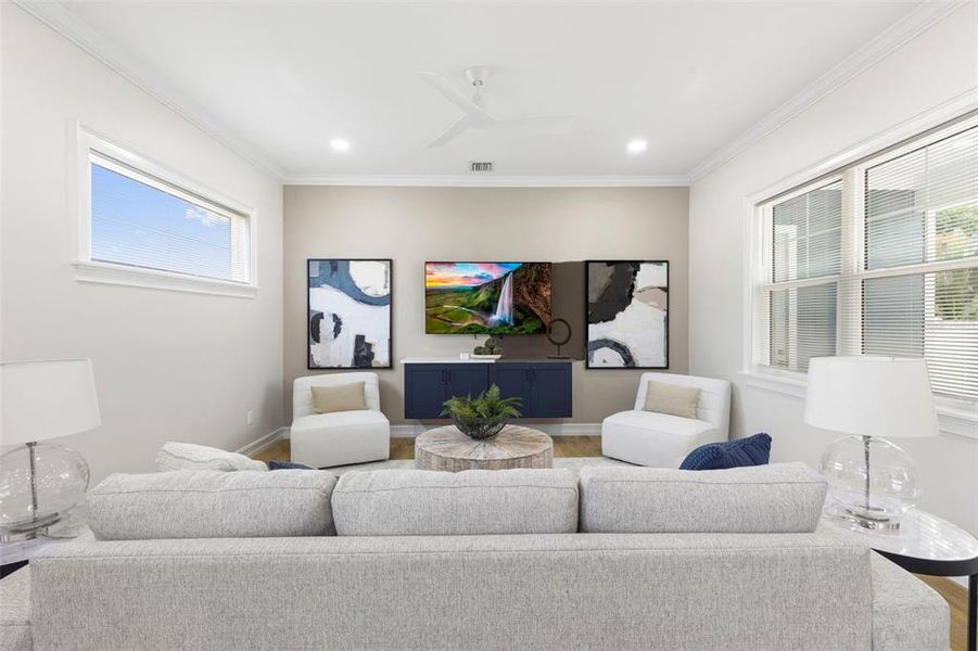 Furnished interior view inside a new home in , St. Petersburg (Image 34).