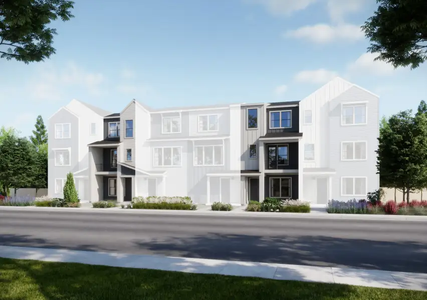 Representative exterior photo of a completed home built from the 2 Interior by Trumark Homes in Berkeley Villas, Denver, CO (Image 17).