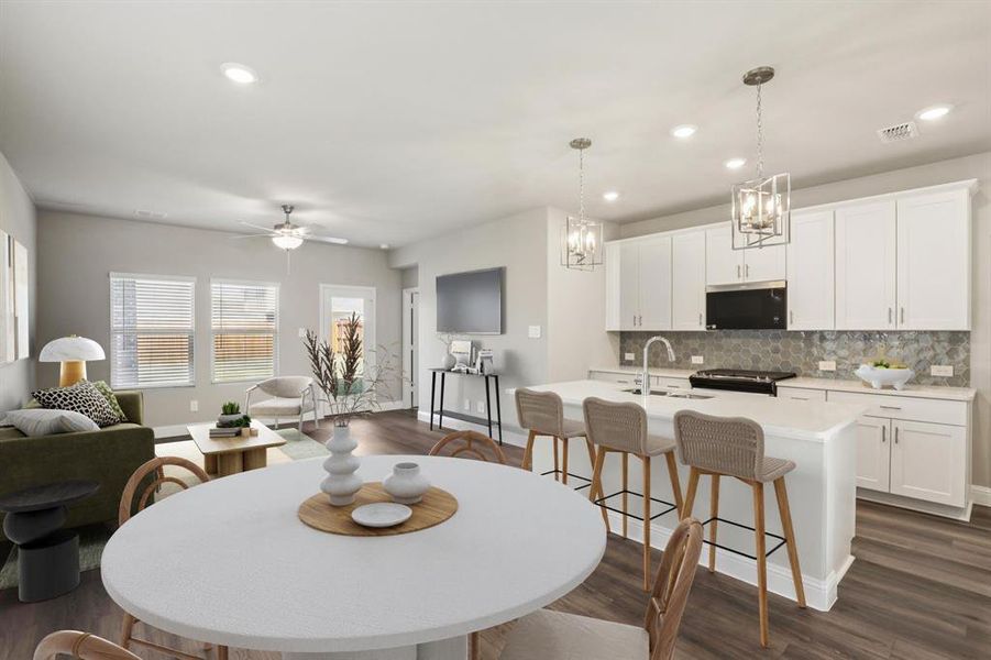 Furnished interior view inside a new home in Simpson Crossing - Spring Series, McKinney (Image 14).