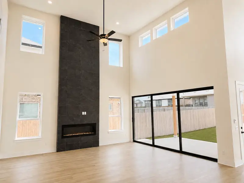 Spacious, unfurnished interior of a new home in Santa Rita Ranch, Liberty Hill (Image 12). Spacious, unfurnished interior of a new home in Santa Rita Ranch, Liberty Hill (Image 12).