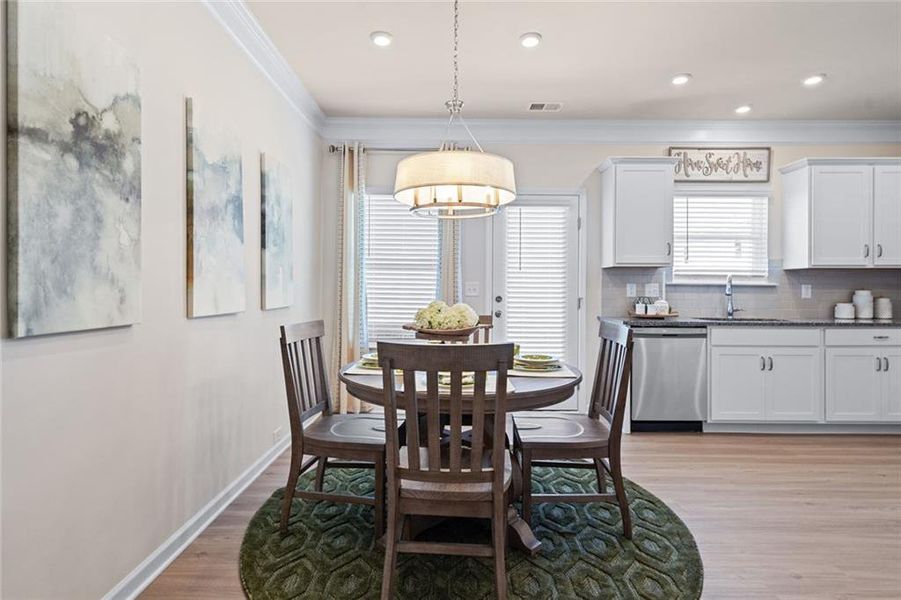 Furnished interior view inside a new home in Johnson Crossing, Cartersville (Image 9).
