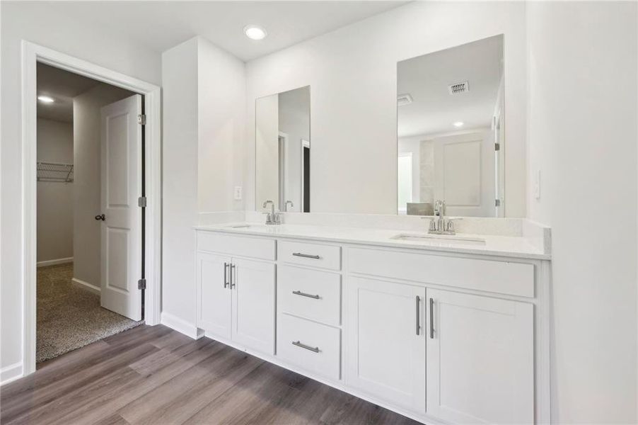 Furnished interior view inside a new home in Parkside at Grayson, Grayson (Image 8).