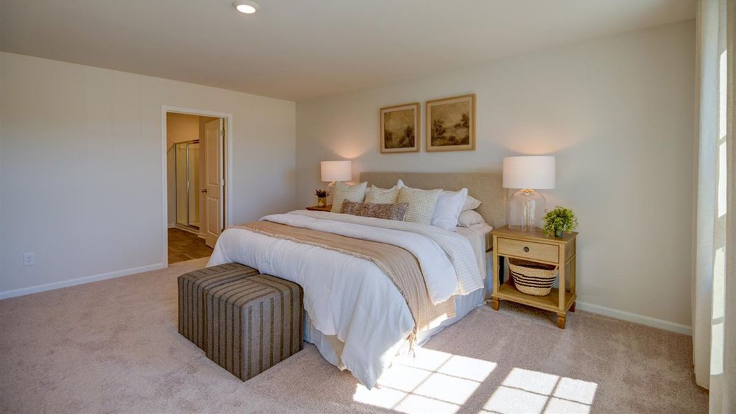 Representative furnished interior of a home built from the PENWELL - EXPRESS by D.R. Horton in Hunter Hill, Rocky Mount (Image 13).