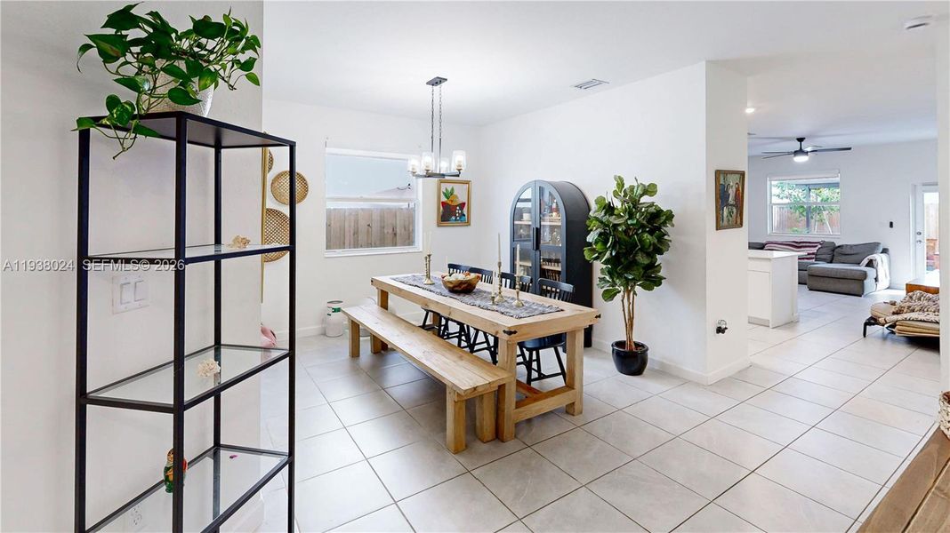 Furnished interior view inside a new home in , Homestead (Image 14). Furnished interior view inside a new home in , Homestead (Image 14).