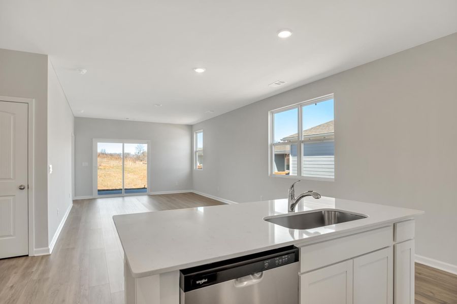 Representative furnished interior of a home built from the Jennings by D.R. Horton in Legacy Farms, White House (Image 4).