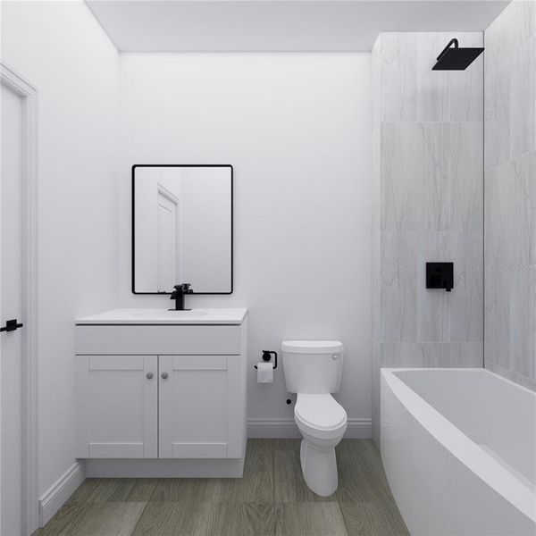 Furnished interior view inside a new home in , Citrus Springs (Image 19).