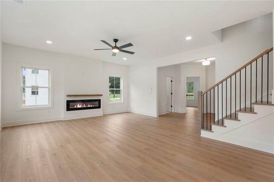 Spacious, unfurnished interior of a new home in , Hiram (Image 39).