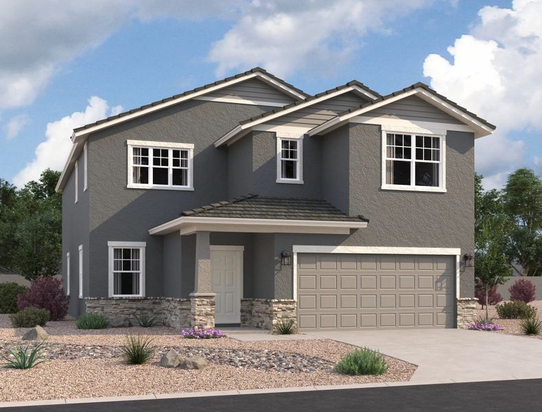 Representative exterior photo of a completed home built from the Eclipse by Starlight Homes in Laveen Farms, Phoenix, AZ (Image 19).
