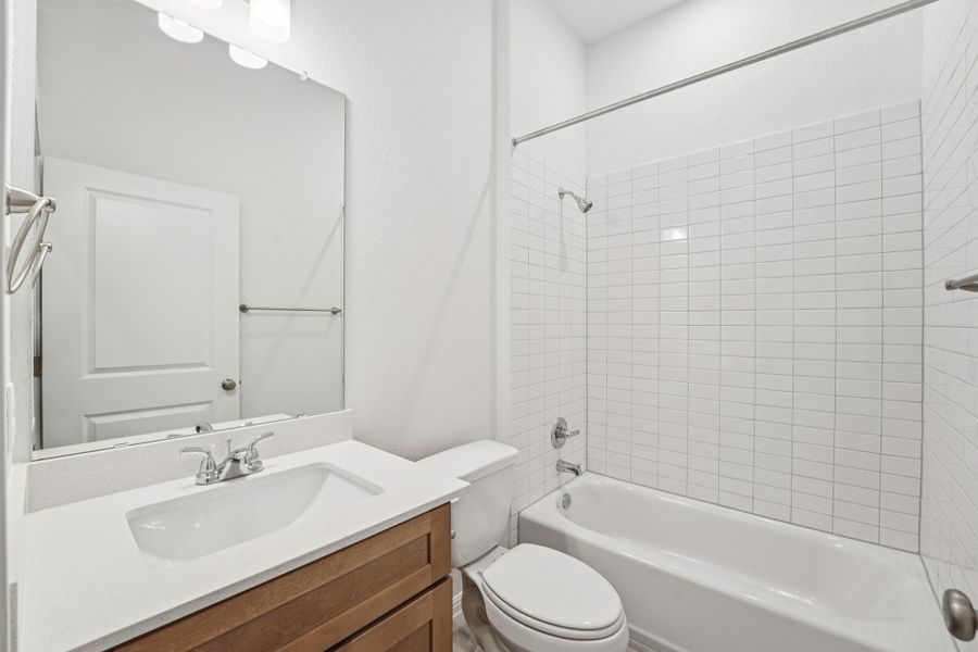 Furnished interior view inside a new home in Crosswinds, Kyle (Image 10). Furnished interior view inside a new home in Crosswinds, Kyle (Image 10).