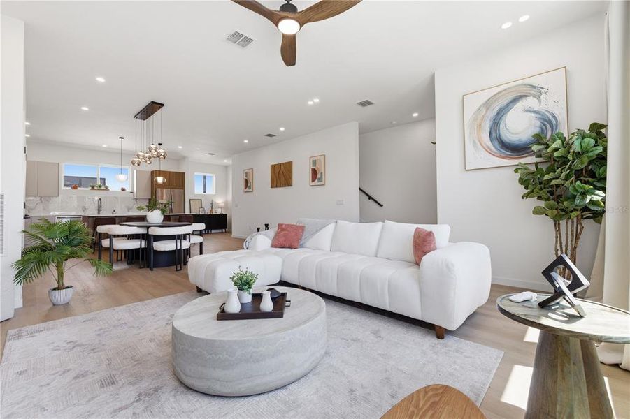 Furnished interior view inside a new home in , St. Petersburg (Image 10).