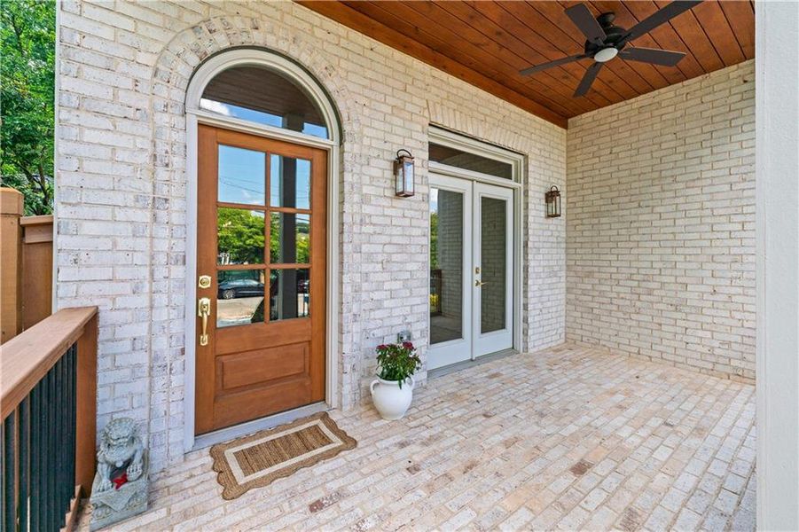 Exterior details and patio area of a home in , Atlanta (Image 30).