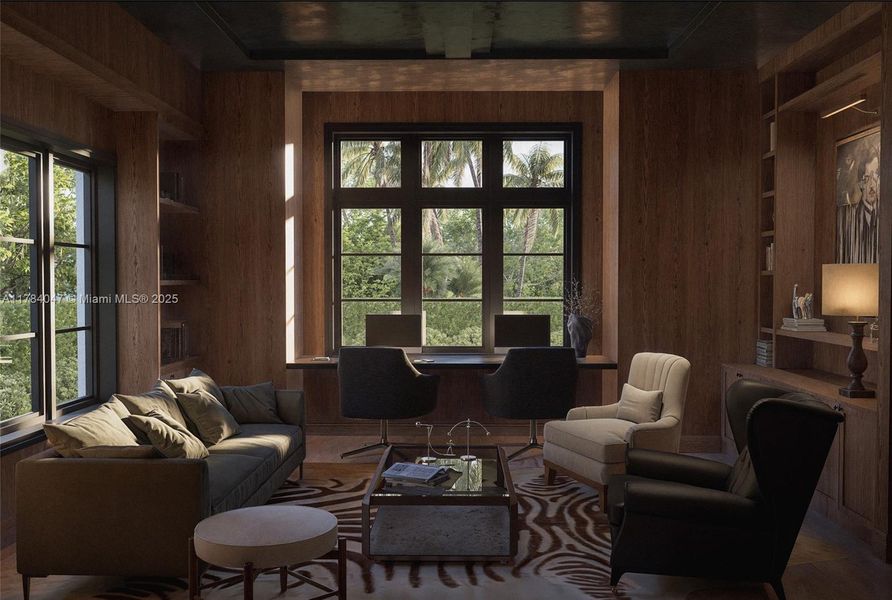 Furnished interior view inside a new home in , Miami Shores (Image 3).