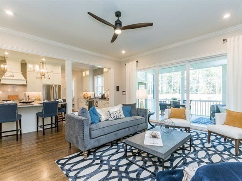 Representative furnished interior of a home built from the Whitaker by Homes by Dickerson in Cattail, Clayton (Image 9).