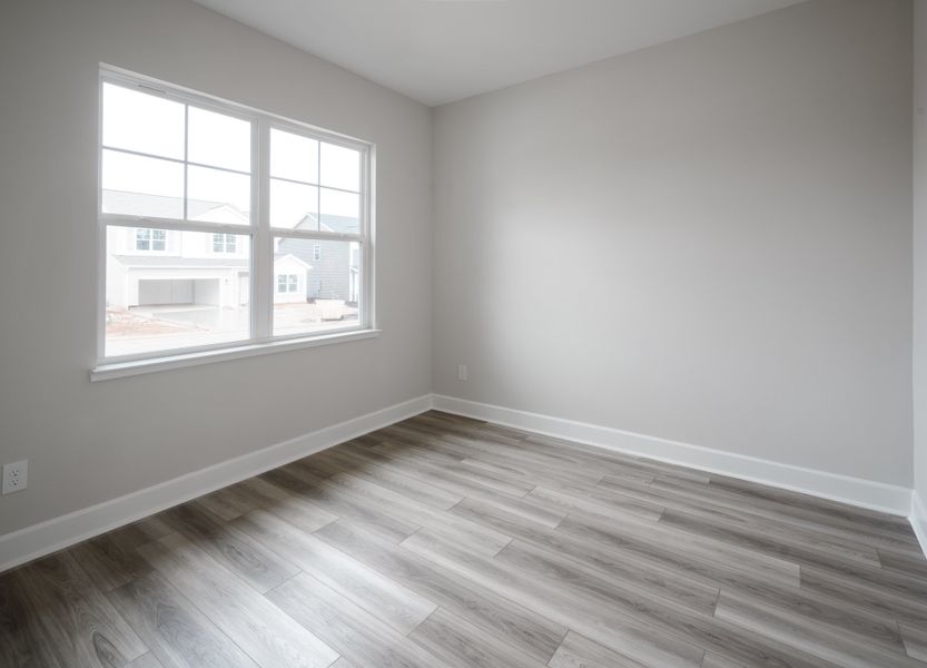 Representative unfurnished interior of a home built from the The McKee Manor by Cothran Homes in Holly Ridge, Greenville (Image 32). Representative unfurnished interior of a home built from the The McKee Manor by Cothran Homes in Holly Ridge, Greenville (Image 32).