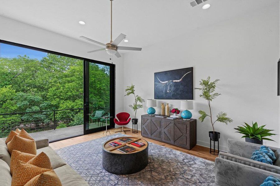 Furnished interior view inside a new home in Agave, Austin (Image 17).