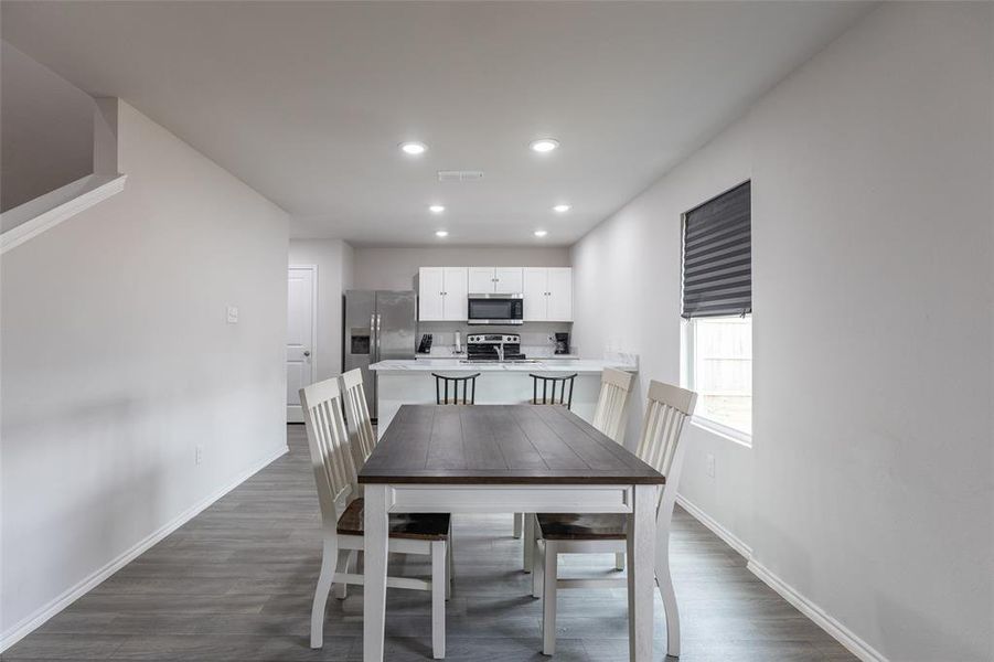 Furnished interior view inside a new home in Waterside at Cedar Creek, Abilene (Image 13).