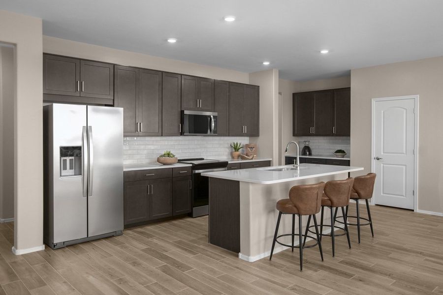 Representative furnished interior of a home built from the 2013 by KB Home in Bella Tierra Horizon, Tucson (Image 5).