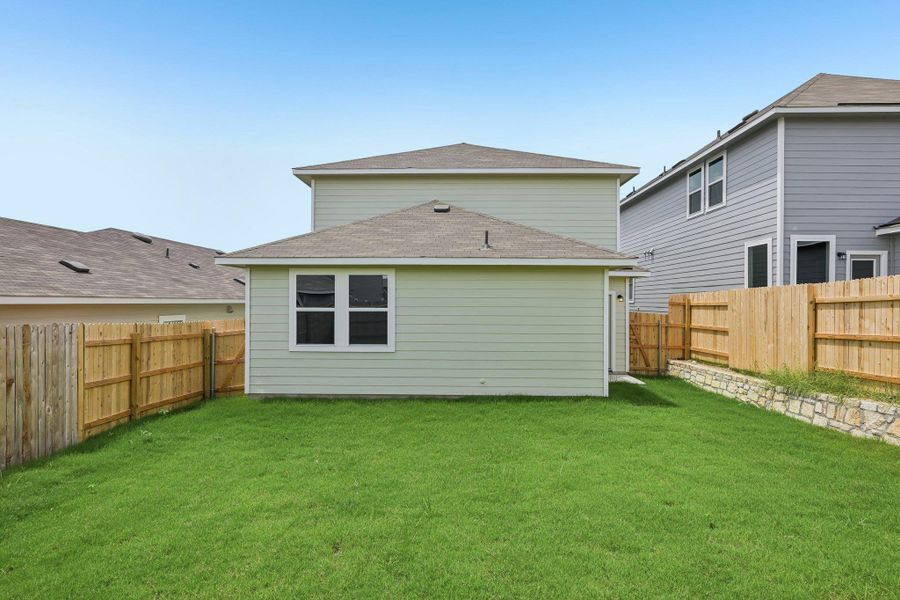 Exterior details and patio area of a home in Edgebrooke, Pflugerville (Image 18). Exterior details and patio area of a home in Edgebrooke, Pflugerville (Image 18).