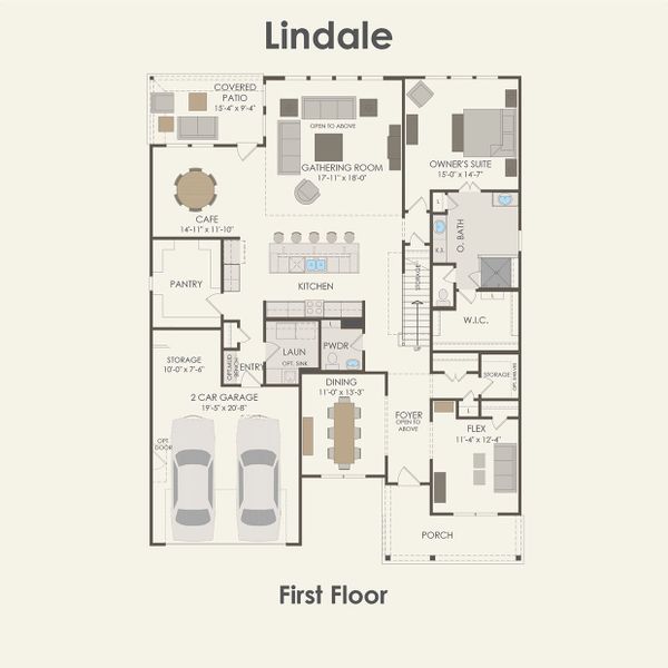 2D floor plan layout for the Lindale by Pulte Homes in Blue Creek Trails, Richmond, TX (Image 4). 2D floor plan layout for the Lindale by Pulte Homes in Blue Creek Trails, Richmond, TX (Image 4).