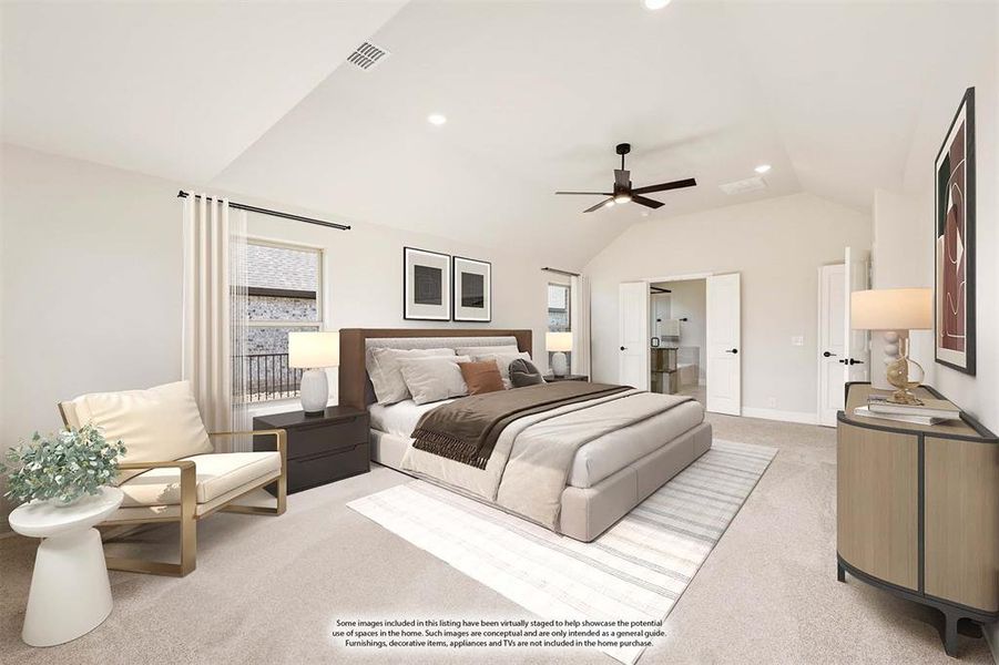 Furnished interior view inside a new home in Abe's Landing, Granbury (Image 17).