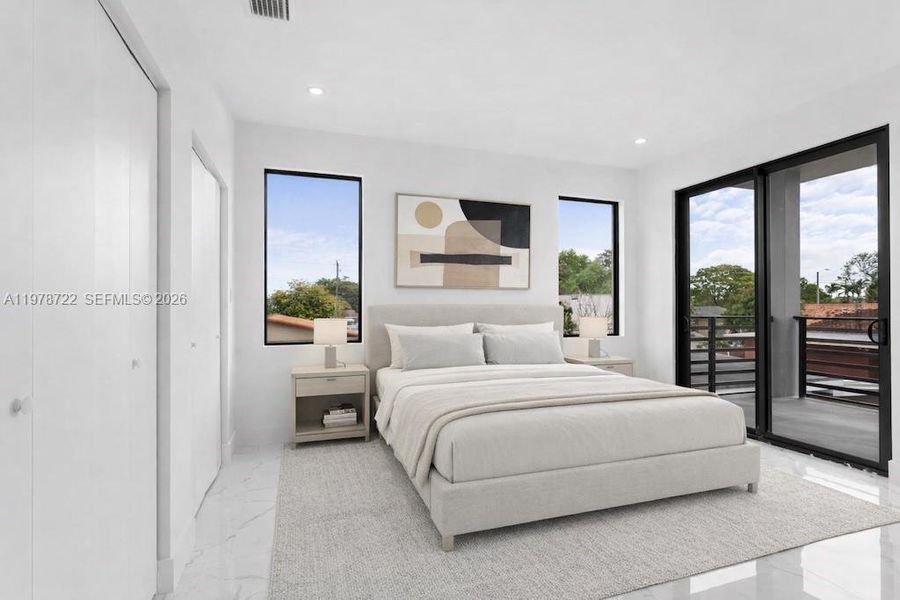 Furnished interior view inside a new home in , Miami (Image 12). Furnished interior view inside a new home in , Miami (Image 12).