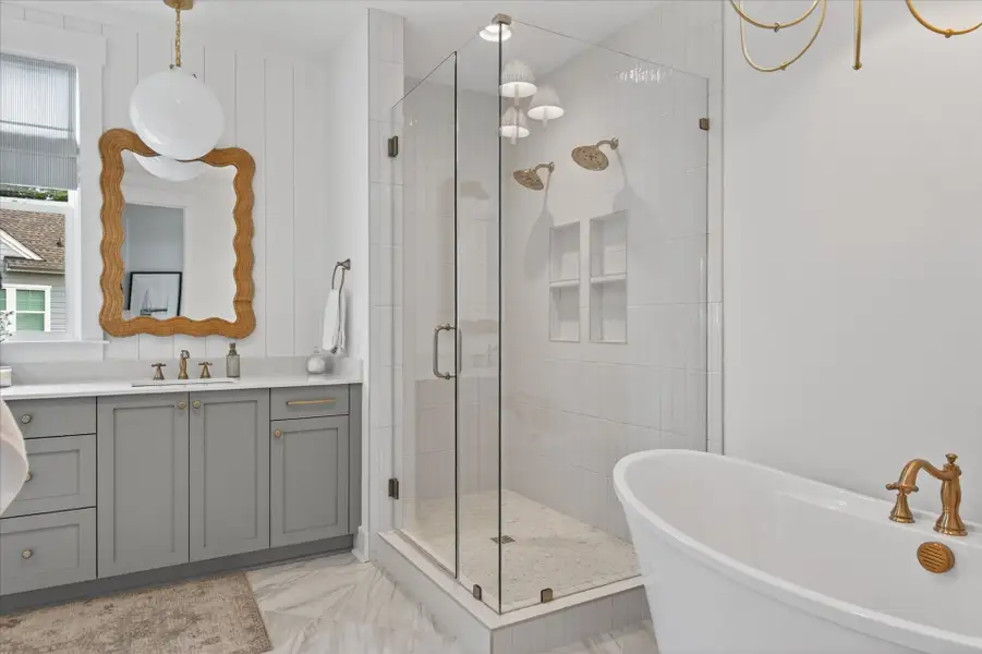 Representative furnished interior of a home built from the Laguna Sur by Classica Homes in Enclave at McKee, Charlotte (Image 56).