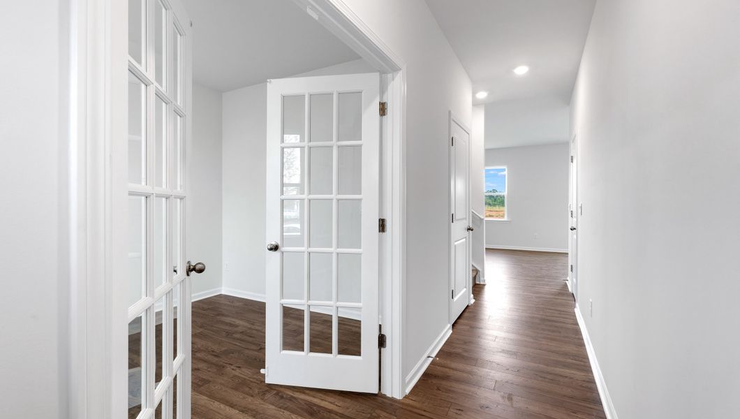 Representative unfurnished interior of a home built from the BELHAVEN by D.R. Horton in Benjamin's Grove, Woodruff (Image 17).