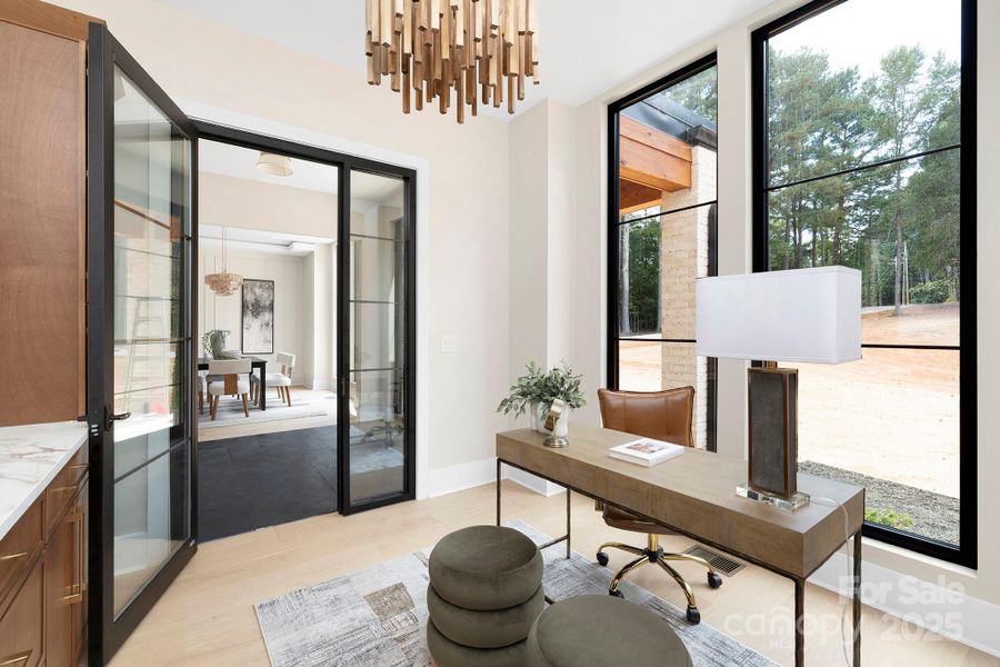 Furnished interior view inside a new home in , Weddington (Image 33).