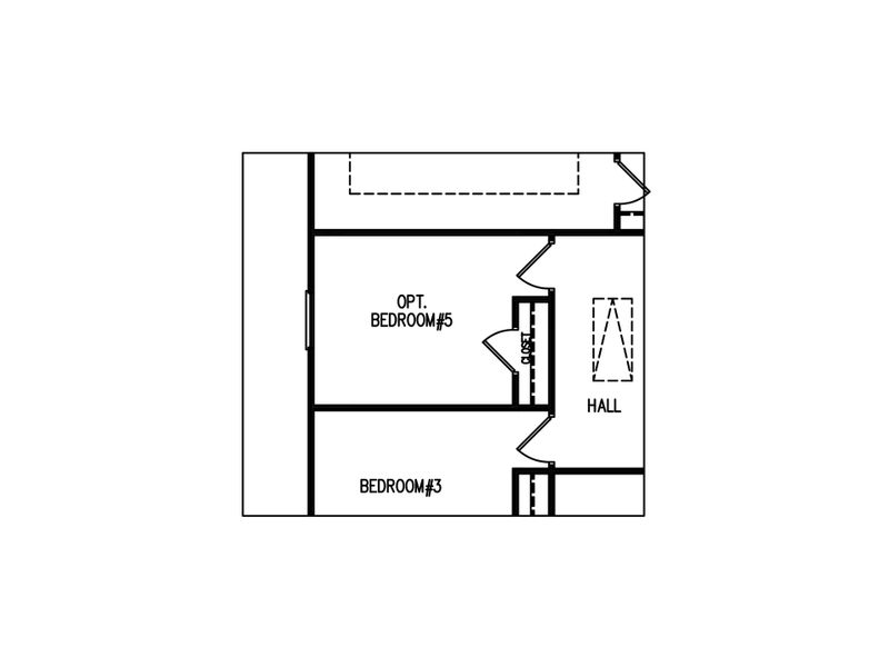 2D floor plan layout for the The Landon II by My Home Communities in Robins Estates, Warner Robins, GA (Image 5).