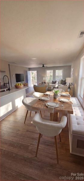 Furnished interior view inside a new home in , Clover (Image 9).